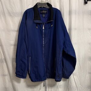 Lancaster Men's Navy Windbreaker Jacket